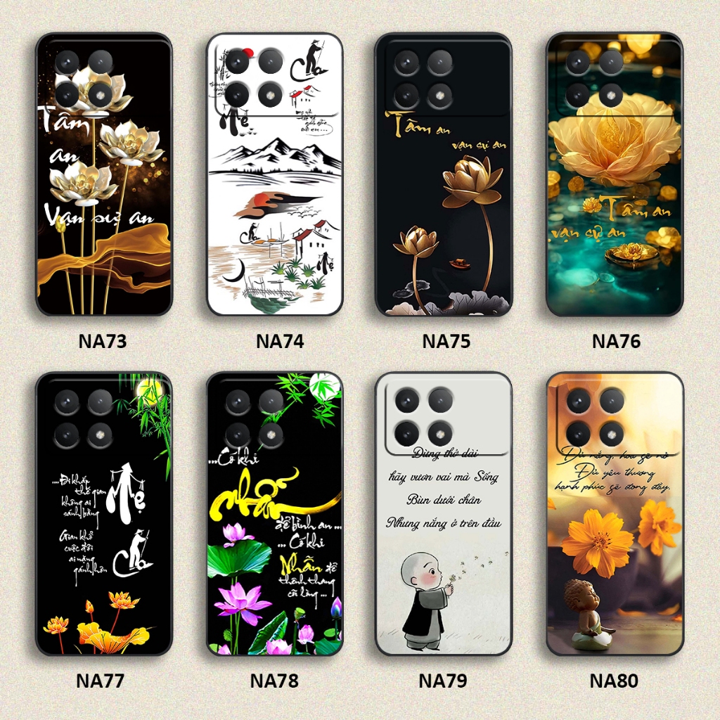 Ốp lưng Xiaomi REDMI K70 / REDMI K70 ULTRA / REDMI K70E / REDMI K70 PRO hình thư pháp,tâm an vạn sự 