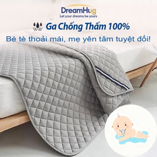 DreamHug Ga chống thấm 100% Kháng Khuẩn 1m8x2m thoáng khí phòng ngủ gia đình Thiết kế dây buộc