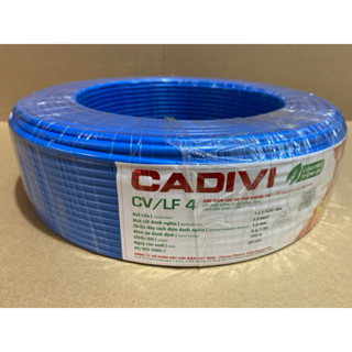  100 mét dây điện Cadivi 4.0 đơn CV4.0 lõi 7 sợi Chính hãng lõi đồng 