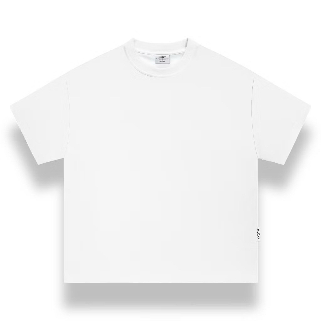 Áo Thun Boxy Trơn Nam Nữ 4LUCKY 6405, Áo Thun Form Boxy Cổ Tròn Local Brand Chính Hãng Unisex