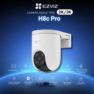  Camera Wifi EZVIZ H8C Pro 4K 8MP | H8C Pro 5MP | H8C Pro 4MP | H8C Pro 3MP Ngoài Trời - Xoay 360 Độ Có Màu Đàm Thoại 
