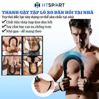 Thanh Gậy Tập Tay Lò Xo Đàn Hồi, Gậy Bẻ Tập Cơ Tay, Vai, Ngực 20kg 30kg 40kg 50kg 60kg 100kg Gym, Tập Thể Dục Tại Nhà