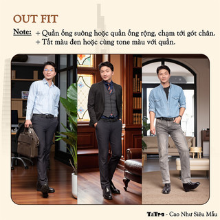 [8CM] Giày Nam Đế Cao T&Tra T76 Đen - Ít Dốc