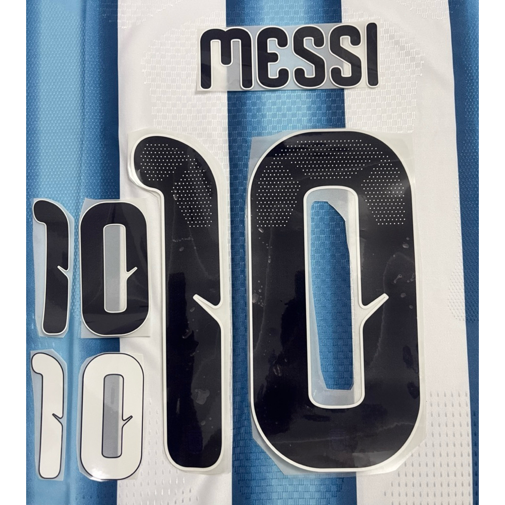Name set / font số bóng đá Messi 10 - Argentina 2026 phôi tự in