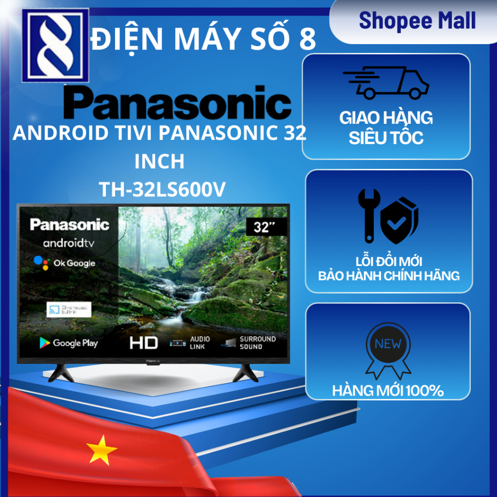 Điện Máy Số 8 | TH-32LS600V | Android Tivi Panasonic 32 Inch TH-32LS600V - Chính Hãng