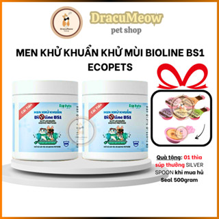 (Gói 30g/ 50g/ Hủ 500g) Men khử khuẩn Ecopets BIOLINE BS1 khử mùi hôi, diệt mầm bệnh cát vệ sinh mèo