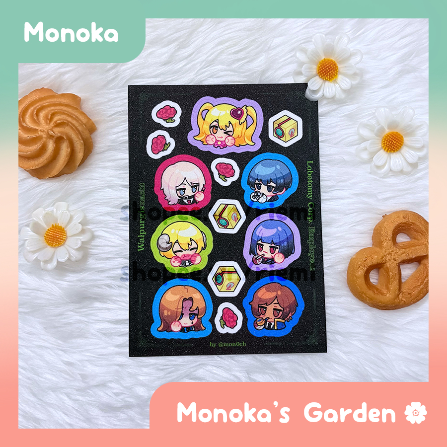 Hình dán/Sticker sheet Limbus Company Walpurgisnacht:Lobotomy Corp. artist Monoka