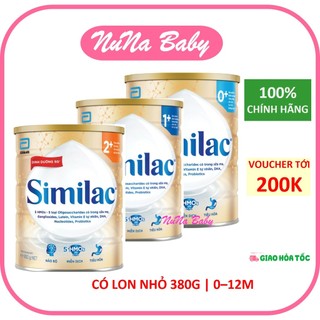  Sữa Bột Similac IQ 5G HMO số 0+ 1+ 2+ Lon 380g   800g 