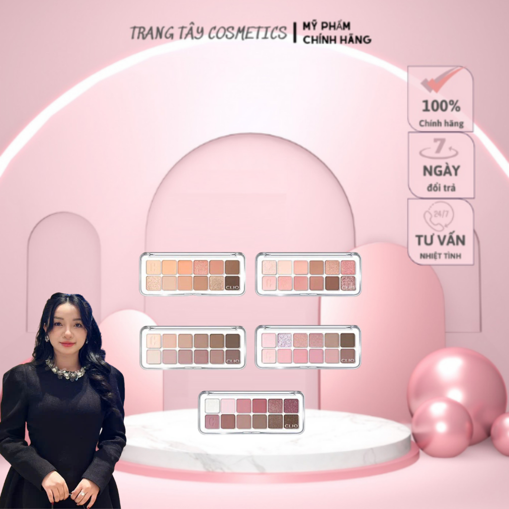 Bảng Phấn Mắt 12 Ô Clio Pro Eye Palette Air 7.2g