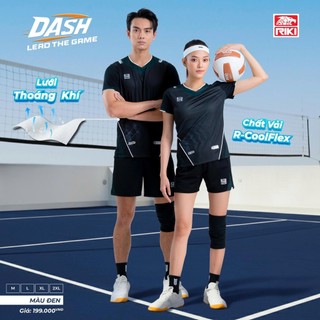  Bộ Quần Áo Bóng Chuyền Nam Nữ Riki Dash Chất Vải Mè Co Giãn - Có Túi Quần 