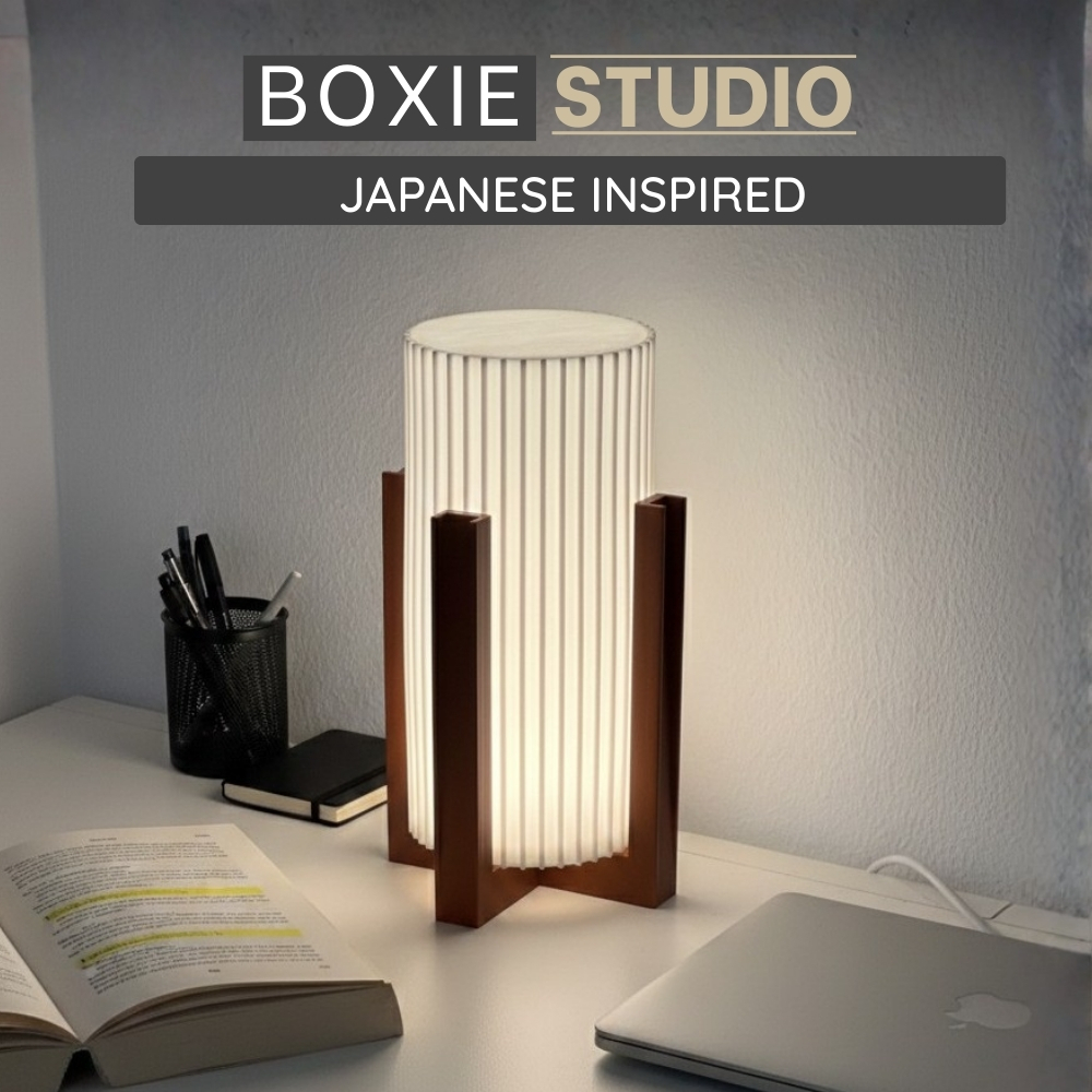 Đèn Trang Trí "Zen Vibe" – Đèn Decor Japanese Inspired – Tối Giản Tinh Tế | Đèn In 3D – Boxie Studio