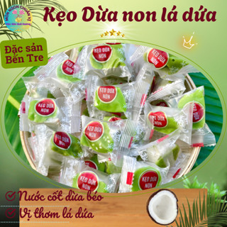 Kẹo Dừa non lá Dứa - Đặc sản Kẹo dừa Bến Tre - Ít đường, thơm ngon, dẻo béo