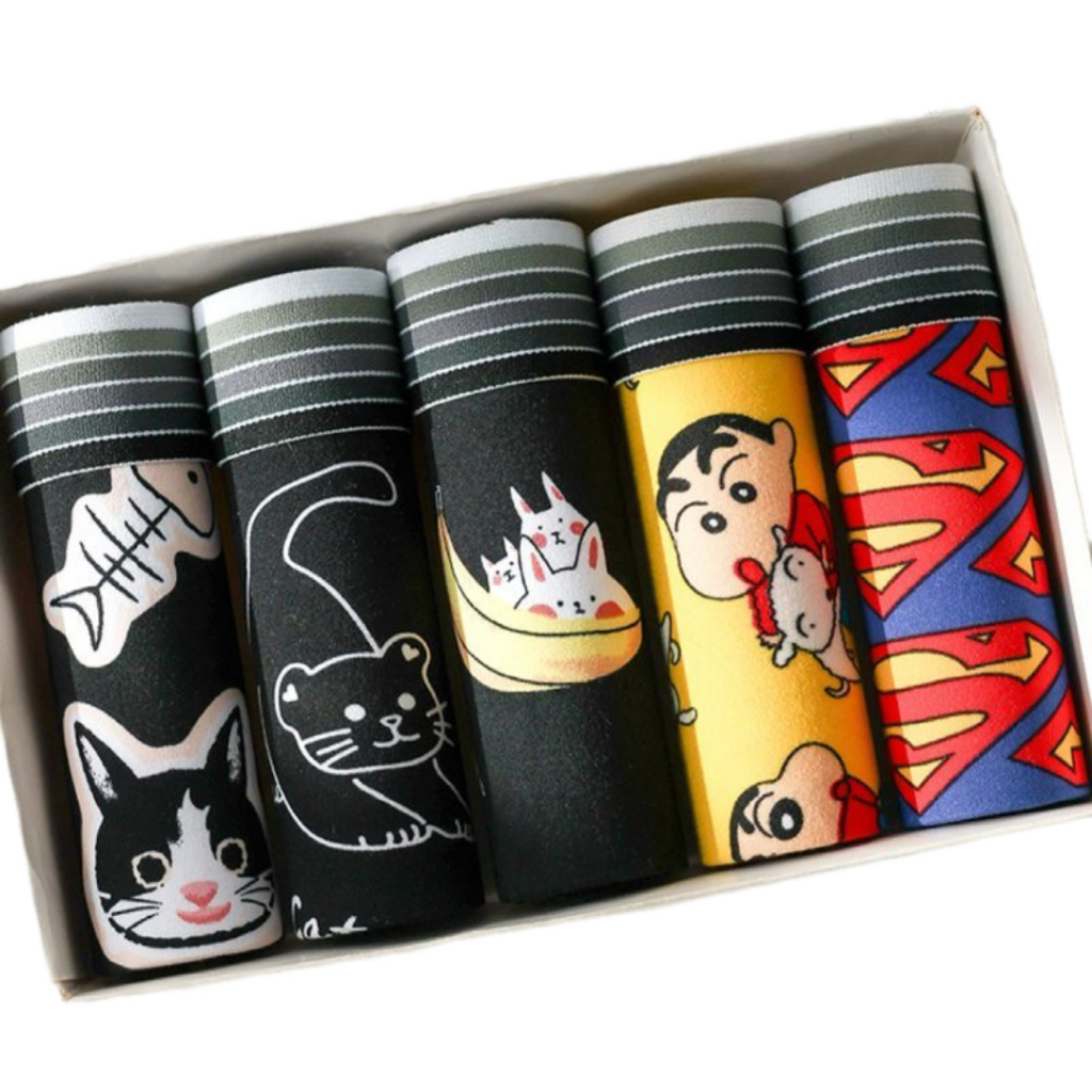 Quần sịp nam hoạt hình họa tiết cạp quần to chắc chắn co giãn 4 chiều mềm mịn thoáng khí PMA00A