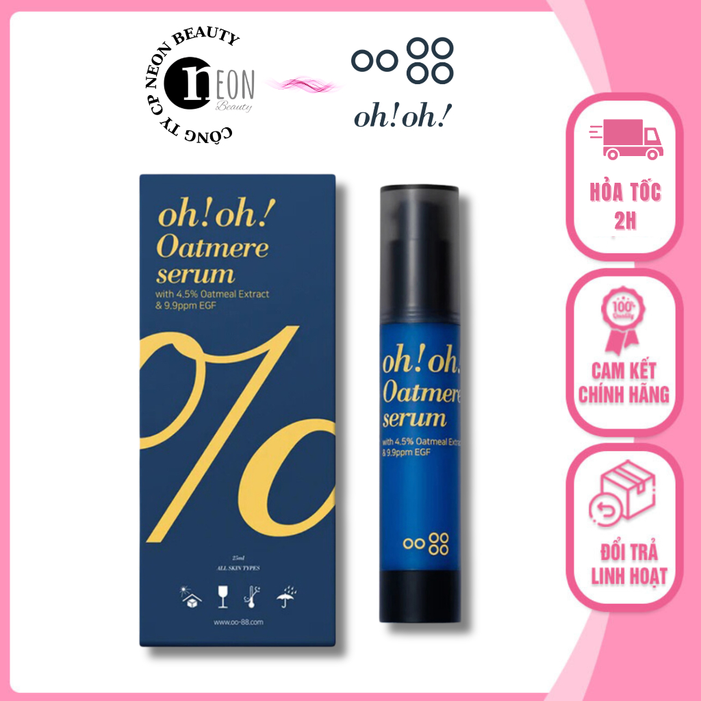 [HÀNG CTY] Serum dưỡng ẩm, chống nhăn da (oh oh OATMERE SERUM) dạng dung dịch, 25ml/hộp