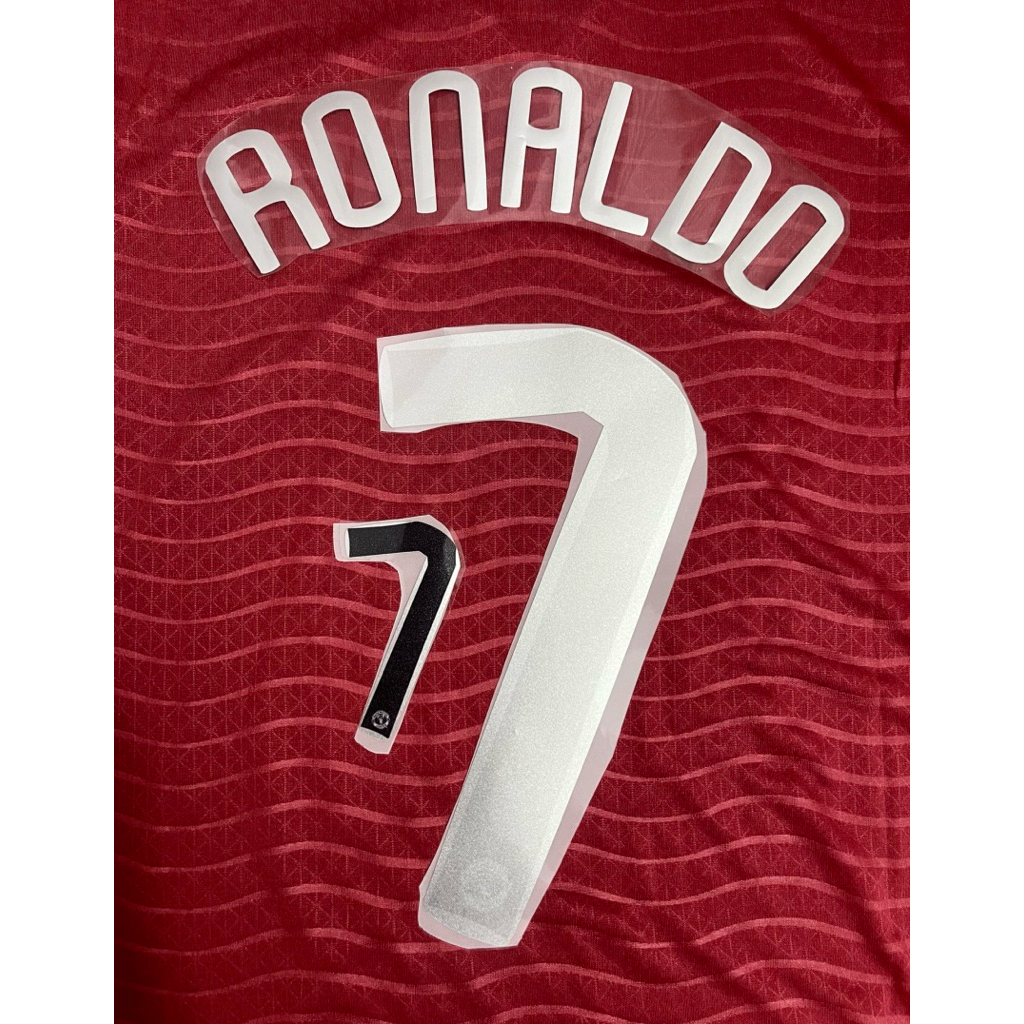 Name set / font số bóng đá Mu - Man United 2008 Aig font ánh kim