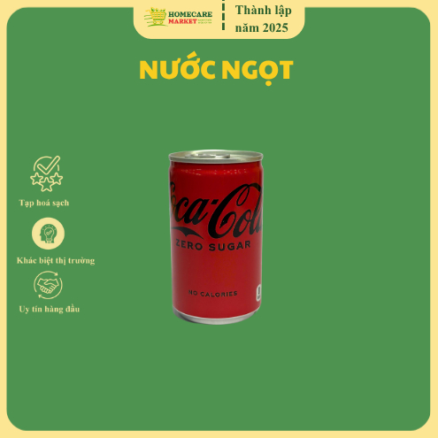 Nước Ngọt Coca Zero Nhật 160ml