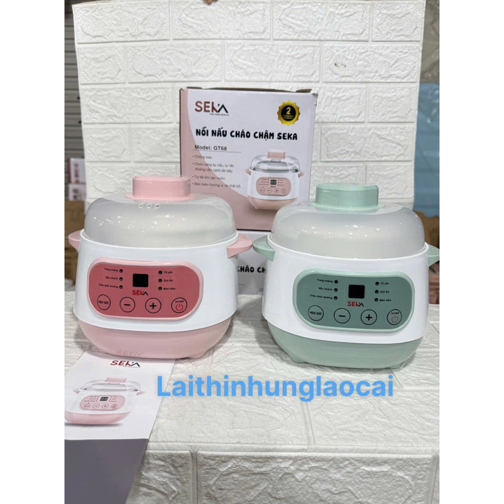 Nồi hầm chậm Seka,chưng yến , nấu cháo-GT68- 1 lít