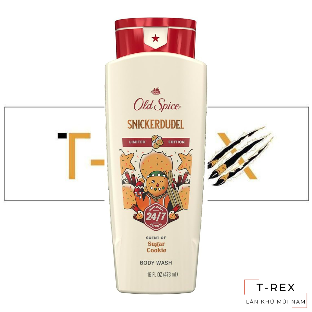 Sữa Tắm Old Spice Holiday Limited Edition Snickerdudel Sugar Cookie Scent 473ML