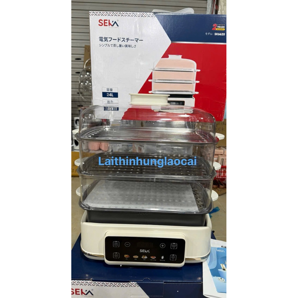 Nồi hấp 3 tầng Seka-SK6620-ăn lẩu, hấp,rán,nấu