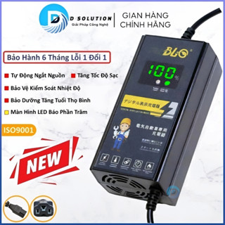 Sạc Xe Đạp Điện Xe Máy Điện 48V 60V 72V 84V [12Ah 20Ah] - Tự Ngắt Sạc Xung Chống Phồng Bình