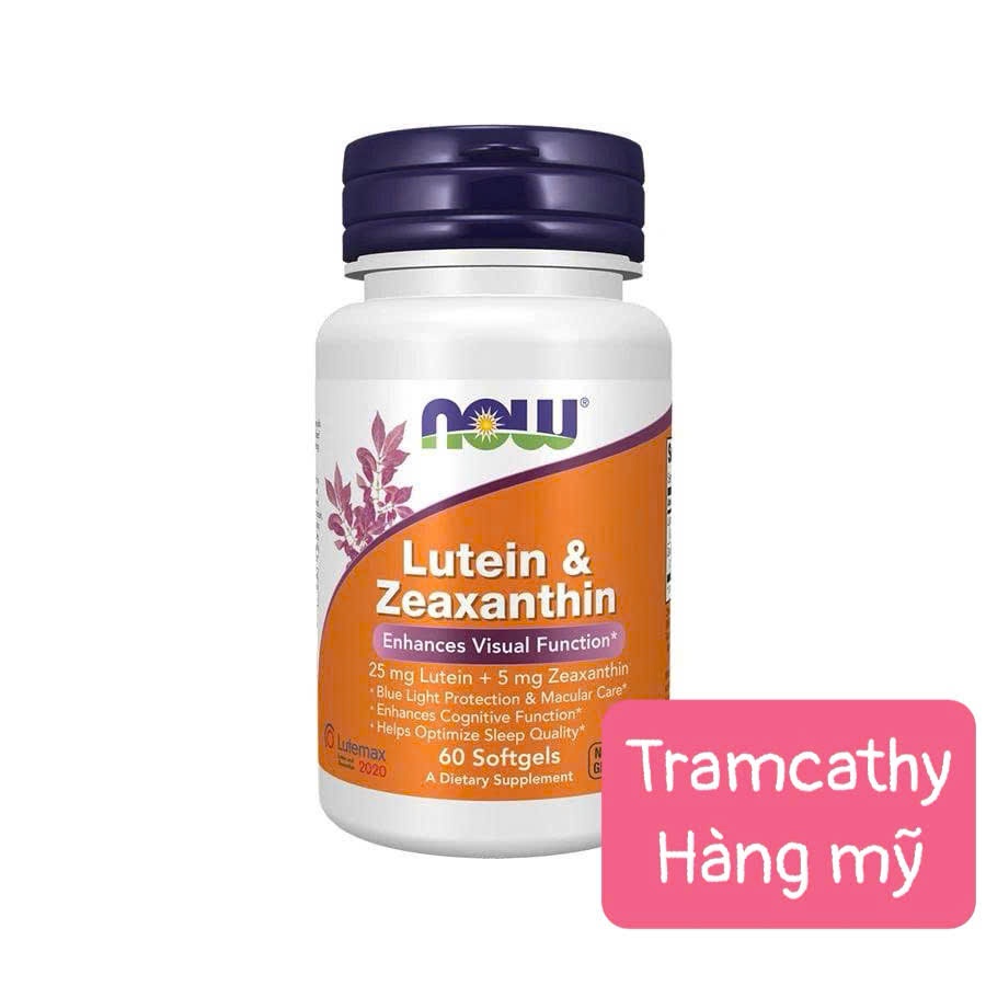 Tramcathy-NOW Lutein & Zeaxanthin – Hỗ trợ thị lực và bảo vệ mắt