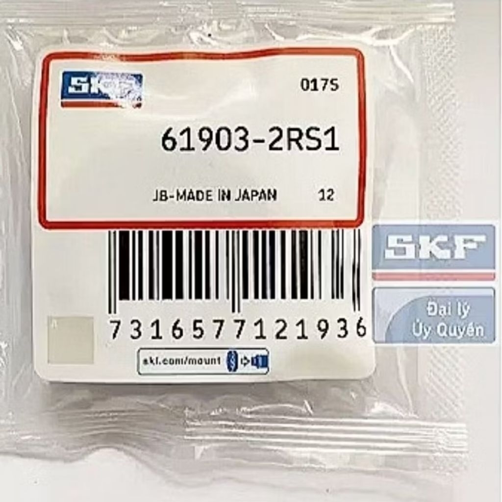 Vòng bi SKF 61901-2RS1 61904-2RS1 61906-2RS1 chính hãng