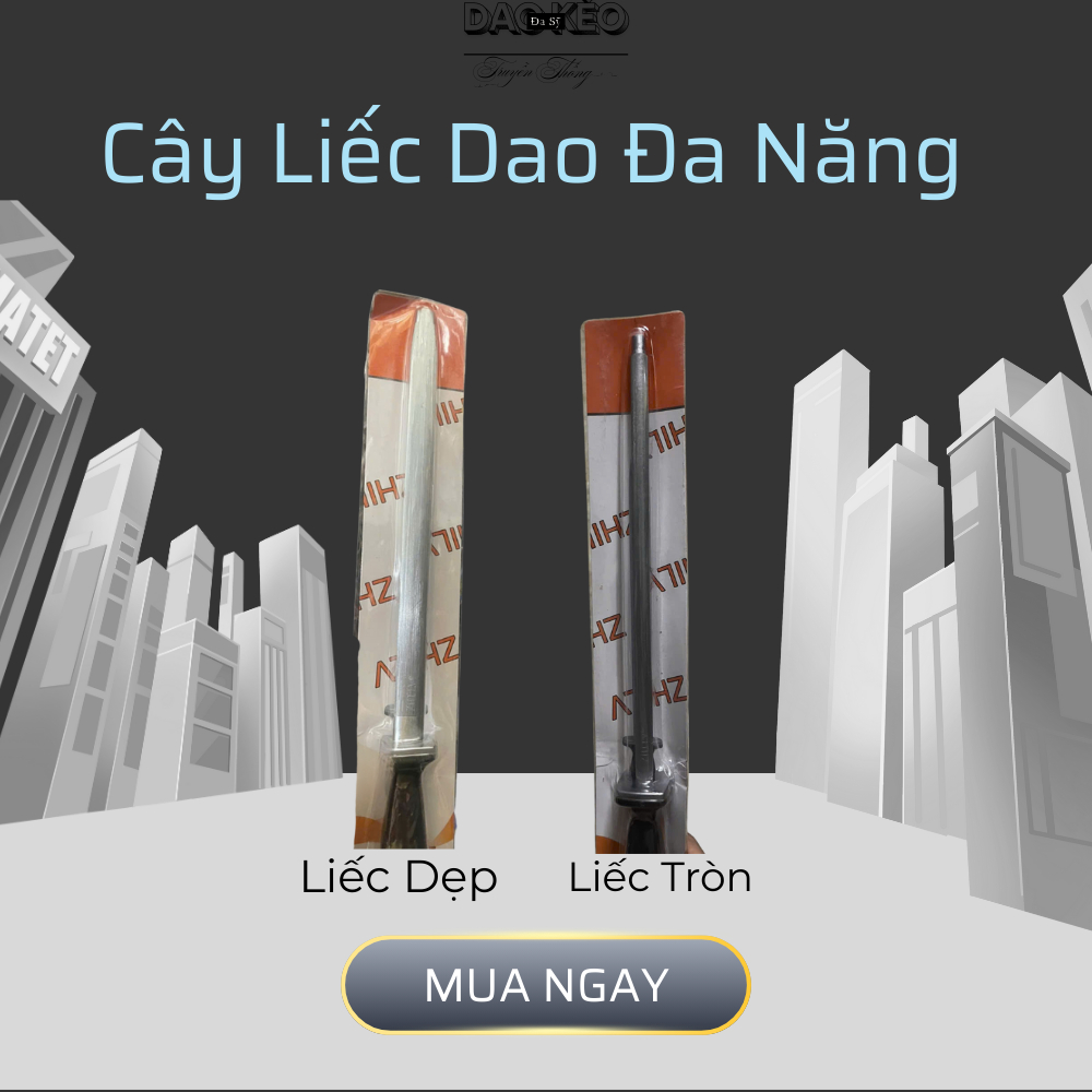 Cây Liếc Dao Đa Năng - Cây Mài Dao Kéo Cầm Tay Siêu Sắc (Liếc Tròn/Liếc Dẹp)
