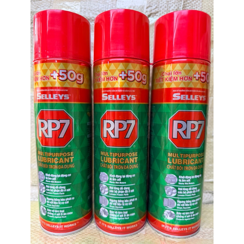 Dầu RP7 bôi trơn đa năng/chống rỉ sét chính hãng SELLEYS - NIPPON (150g, 175g, 300g, 350g)