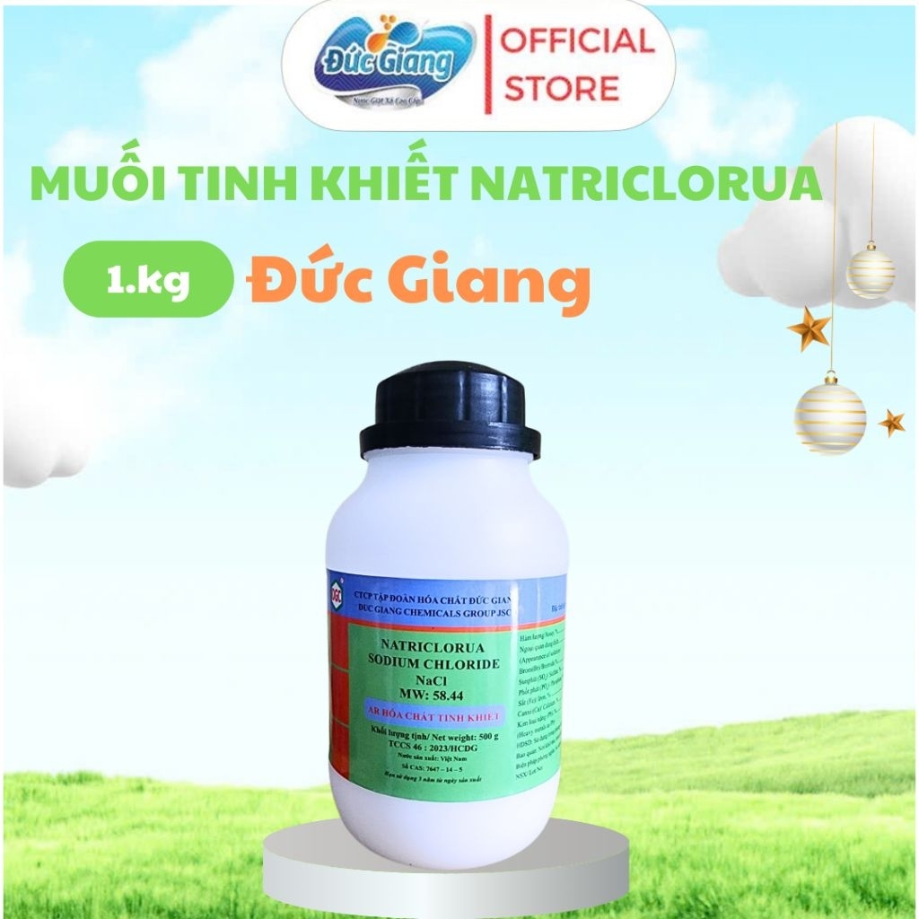 Muối tinh khiết Đức Giang NaCl - 500g