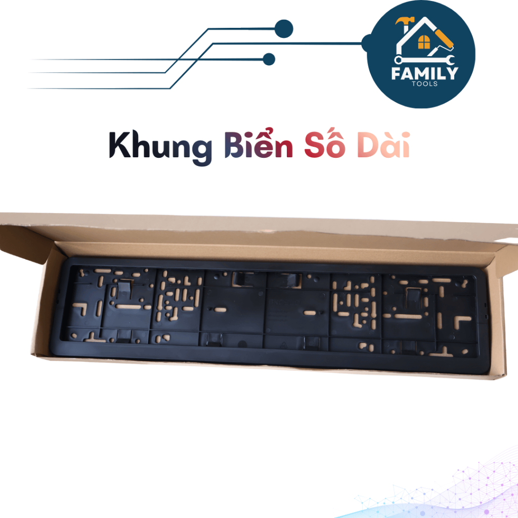 Khung Biển Số Dài BROSCO Nhựa Cao Cấp