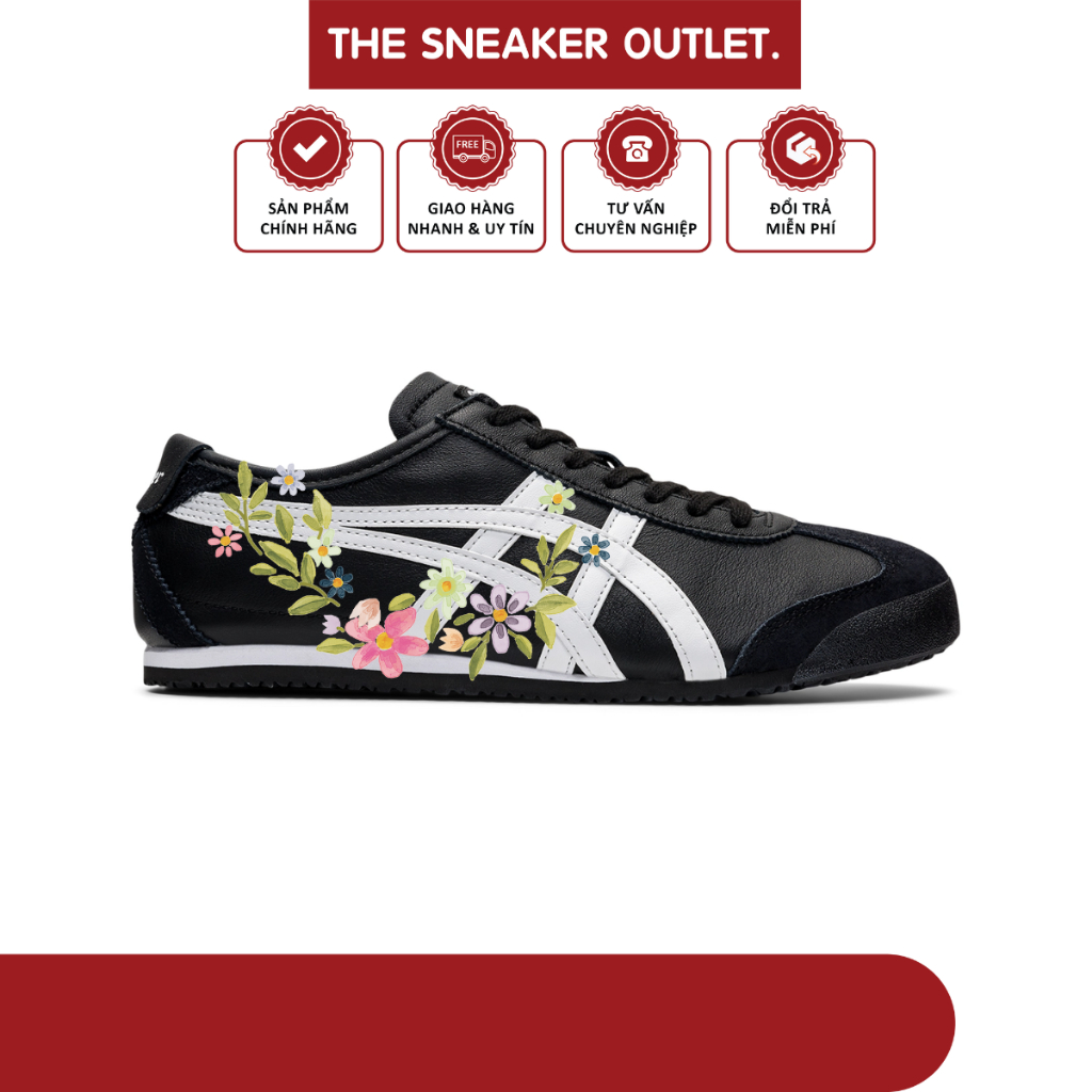 [ CHÍNH HÃNG ] Giày Onitsuka Tiger Mexico 66 'Black White' - The Sneaker Outlet