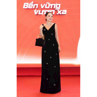 Váy gile nhung the hình trái tim