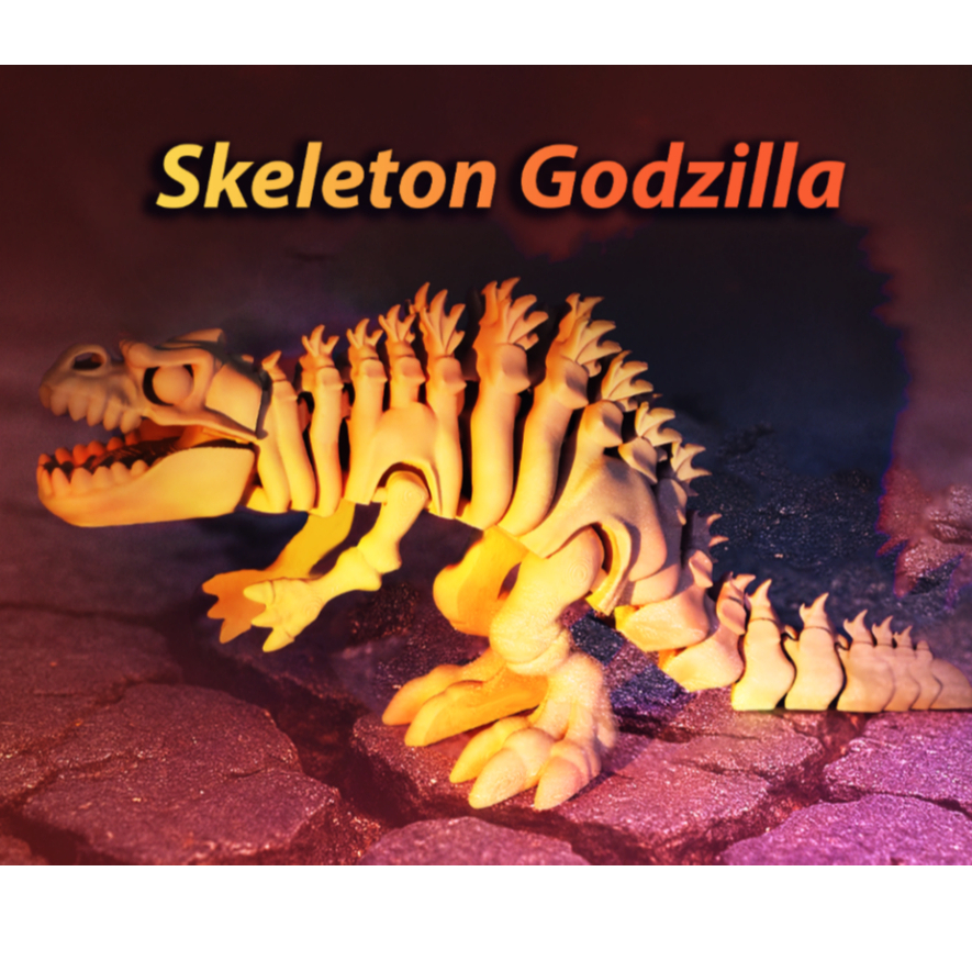 Mô hình Skeleton Godzilla – Mô Hình In 3D Siêu Ngầu