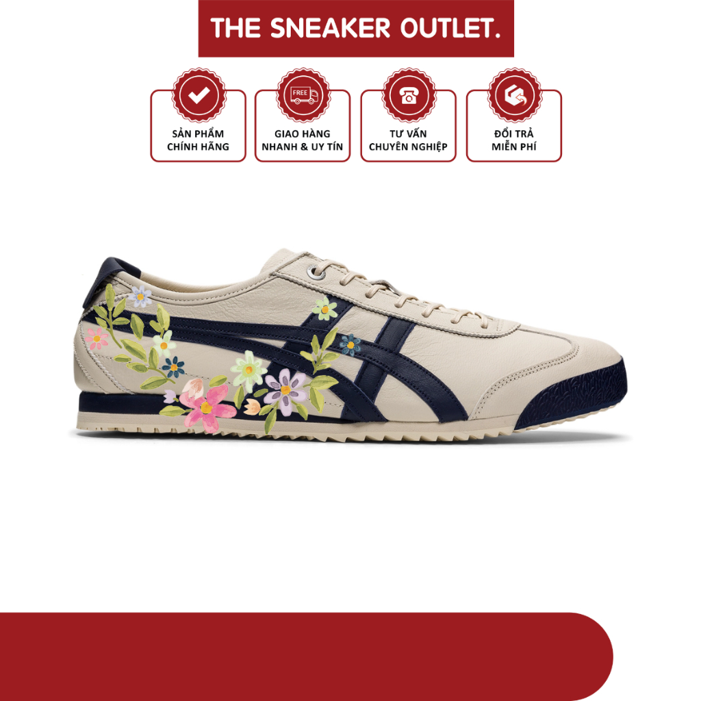 [ CHÍNH HÃNG ] Giày Onitsuka Tiger Mexico 66 SD 'Cream Navy' - The Sneaker Outlet