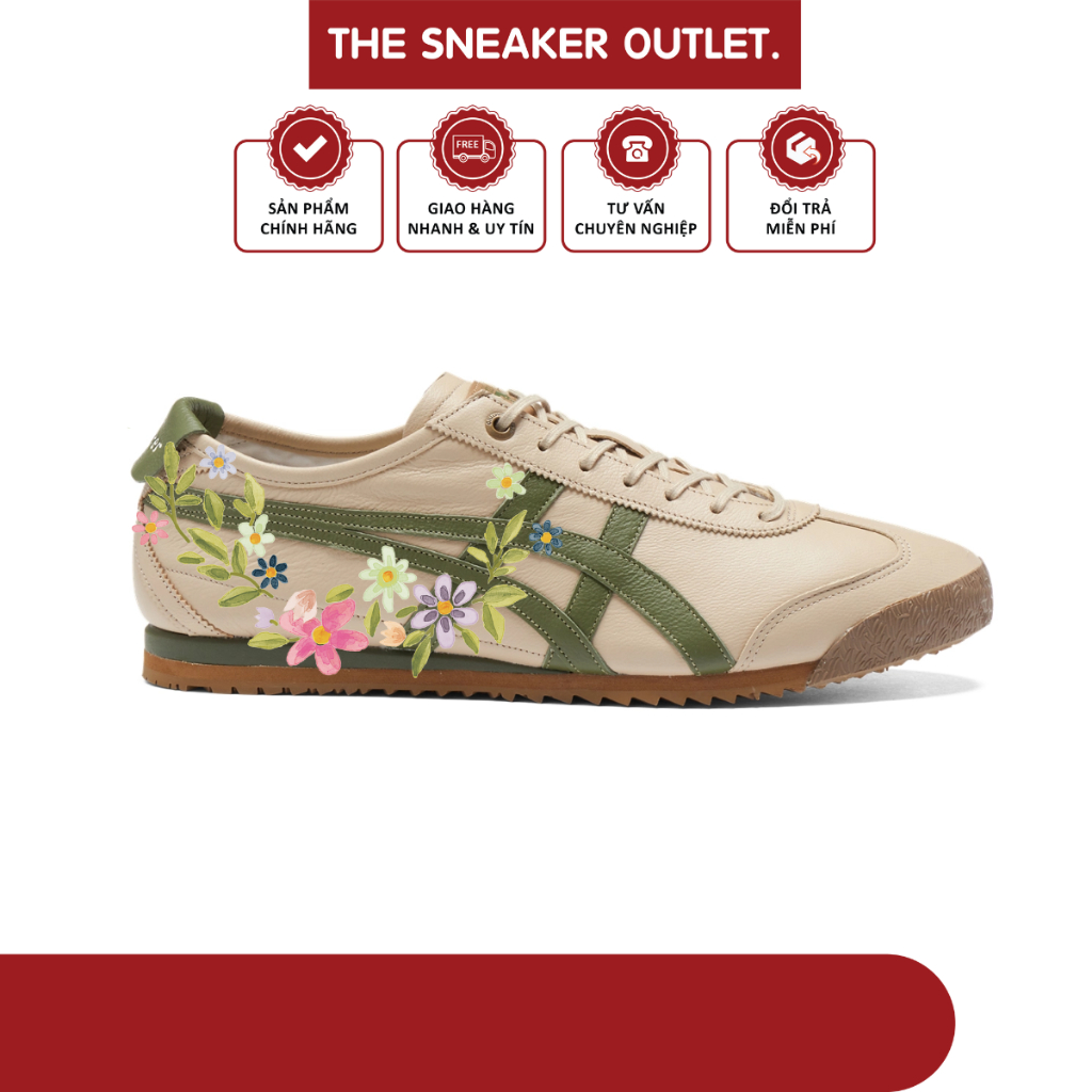 [ CHÍNH HÃNG ] Giày Onitsuka Tiger Mexico 66 SD 'Brown Green' - The Sneaker Outlet