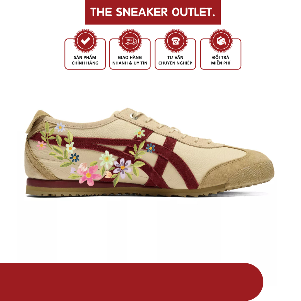 [ CHÍNH HÃNG ] Giày Onitsuka Tiger Mexico 66 SD 'Brown Red Dark' - The Sneaker Outlet