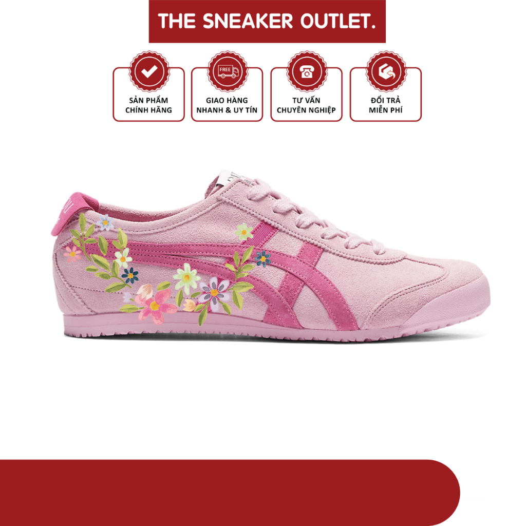 [ CHÍNH HÃNG ] Giày Onitsuka Tiger Mexico 66 x PATOU 'Pink Dark' - The Sneaker Outlet