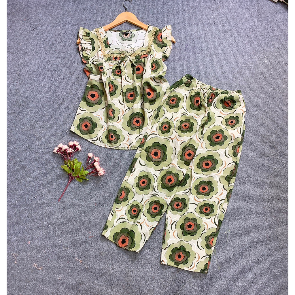 Đồ bộ nữ vải mango cao cấp mềm, mịn, mặc mát hợp thời trang .