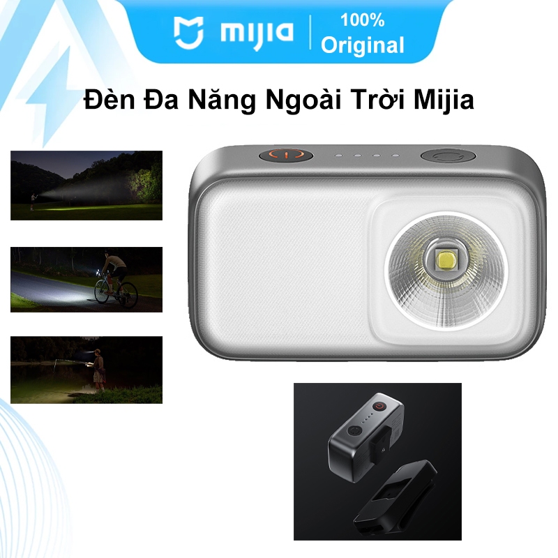 Đèn Đa Năng Ngoài Trời Mijia | Đèn Pha + Đèn Camping + Đèn Báo Khẩn Cấp | Đèn Xe Đạp