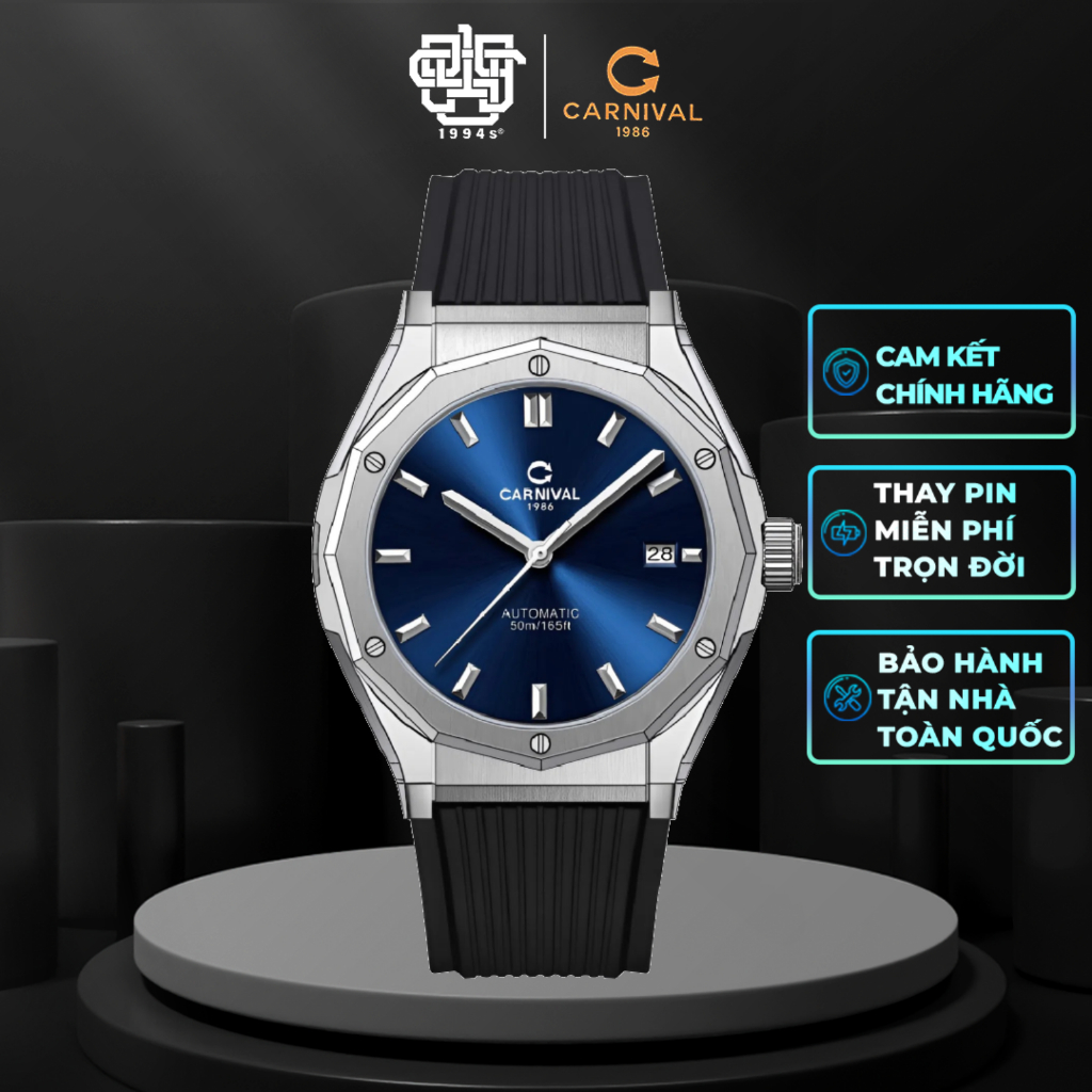 Đồng Hồ Nam CARNIVAL 8168G-VT-DCS-X Hàng Chính Hãng