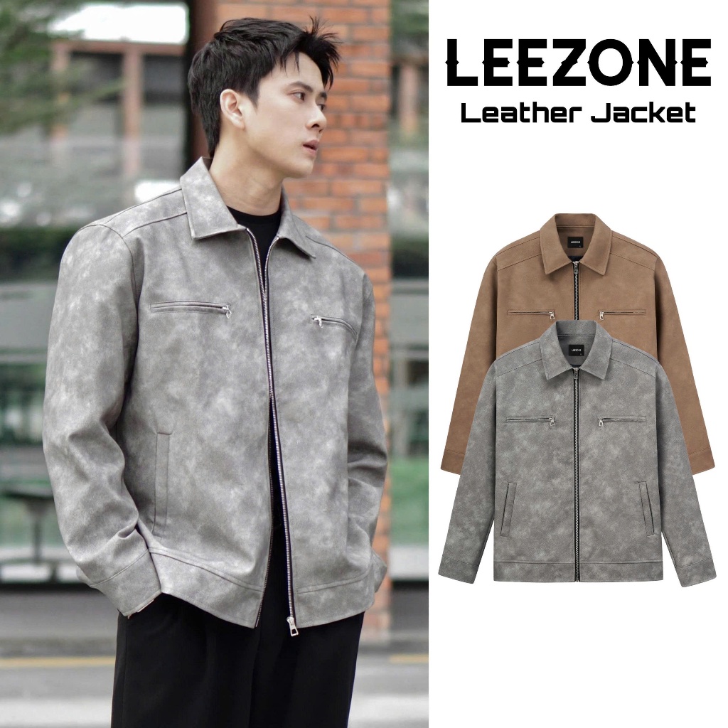 [MỚI] Áo khoác Da Loang nam LeeZone dày đẹp cao cấp | Da Loang Khóa Ngực
