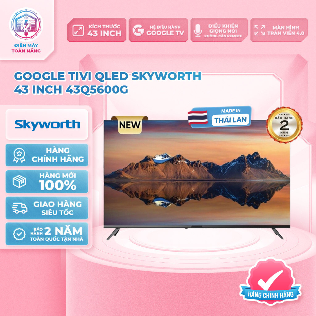 Google Tivi QLED Skyworth 43 Inch 43Q5600G