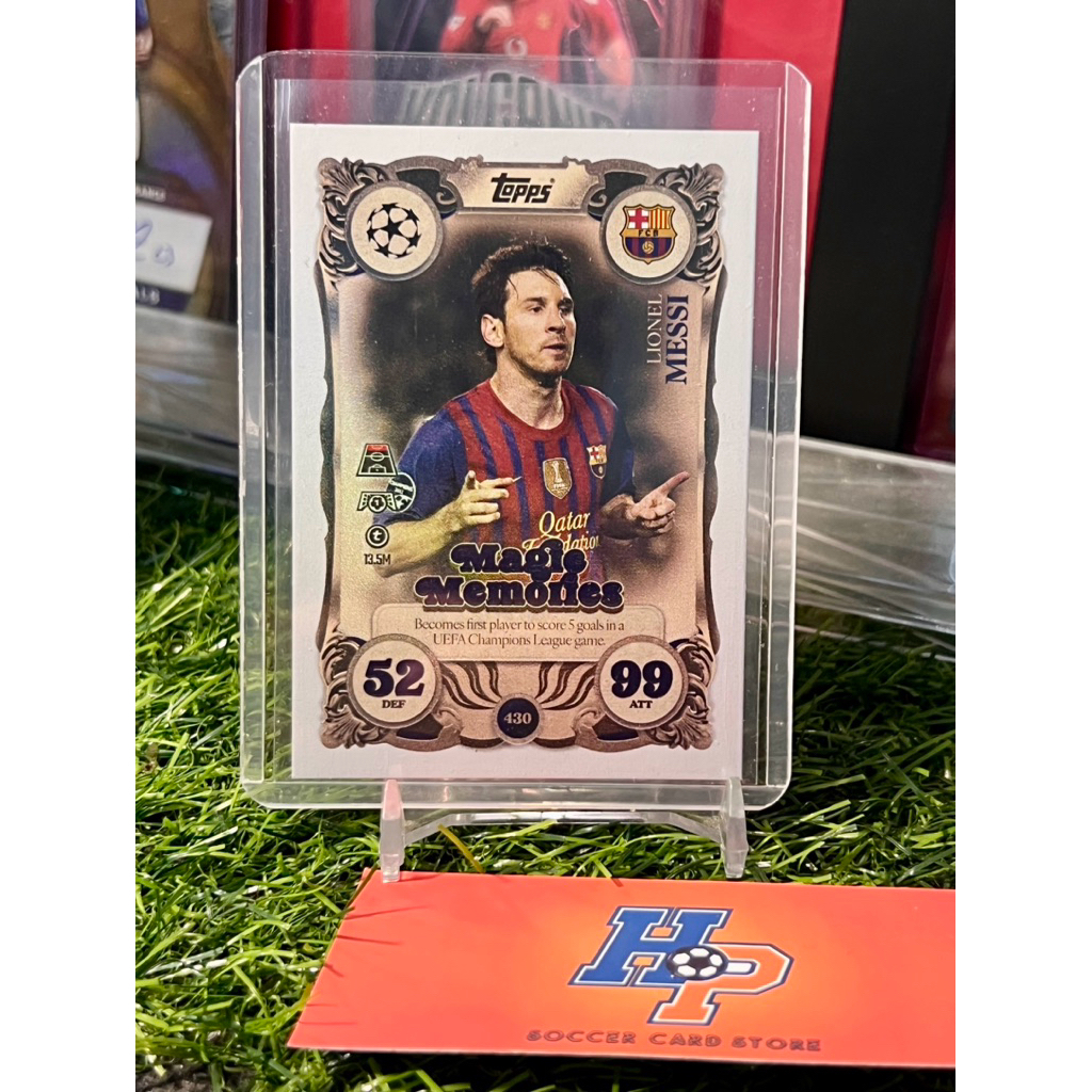Thẻ bóng đá Lionel Messi Magic Memories Topps Match Attax UCL 2025/26