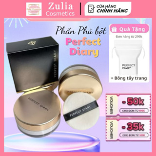   PERFECT DIARY  Phấn Phủ Kiềm Dầu Perfect Diary Chống Thấm Nước Kiểm Soát Dầu Cả Ngày 12h 7g 