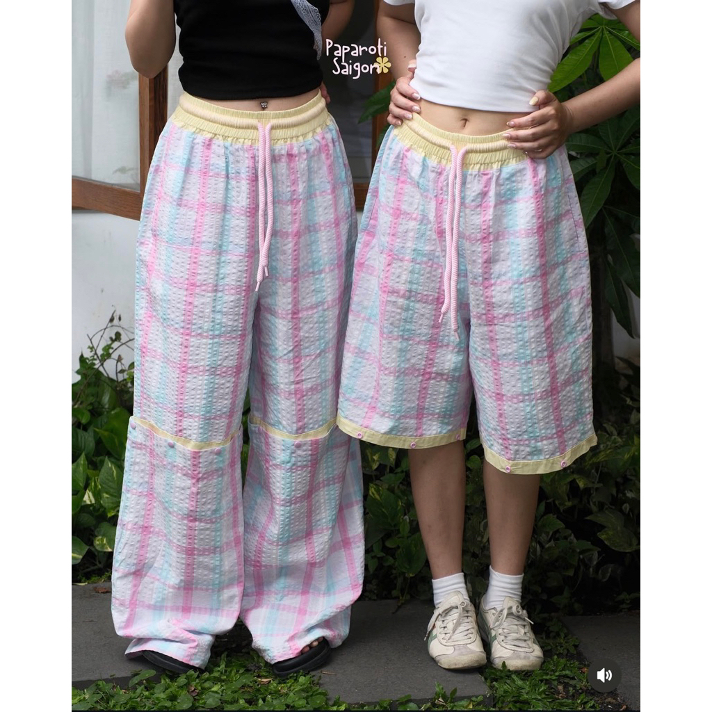 Bambi pant - Quần phối đai tháo rời được - Paparoti.sg