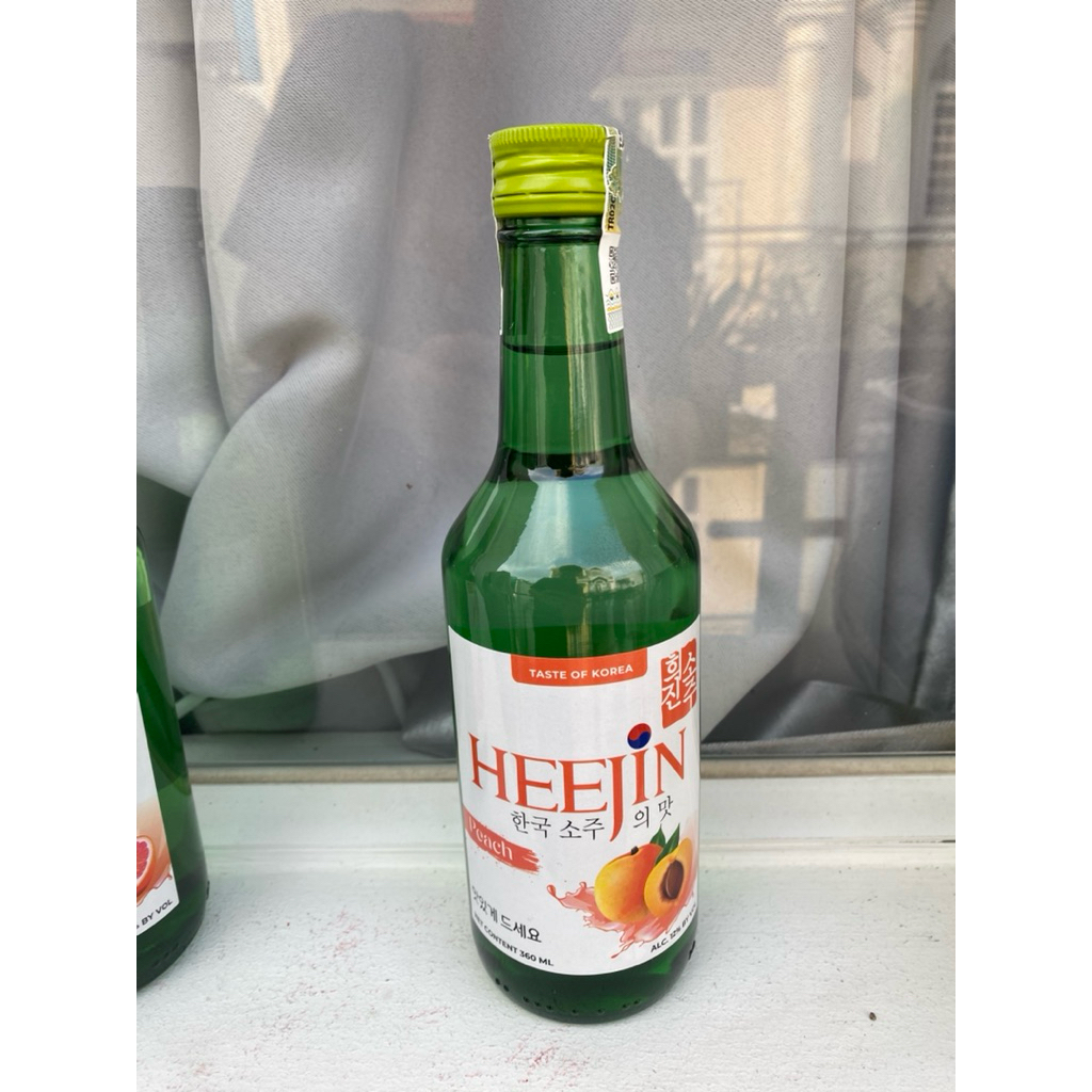 Rươu Sô Chu Soju HEEJIN 12% 360ml-Vị Đào