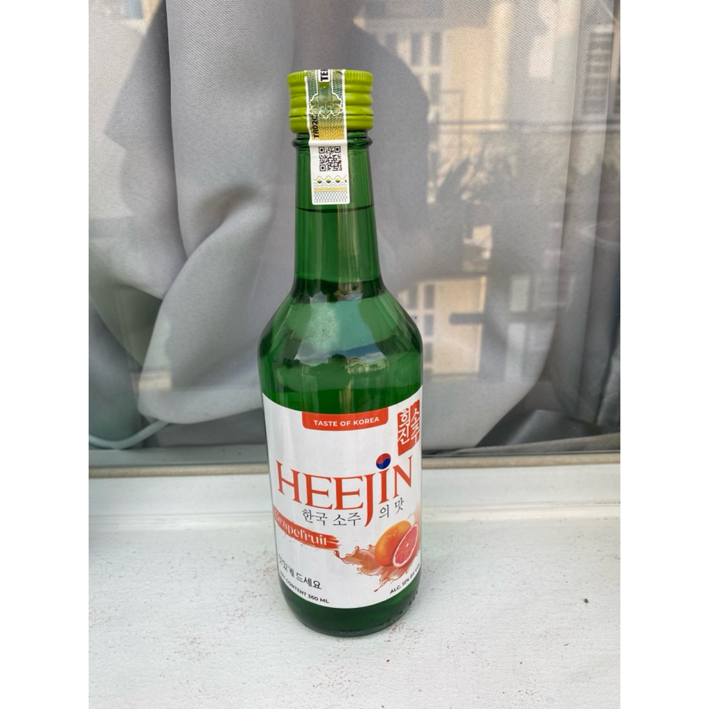 Ruou Sô Chu Soju HEEJIN 12% 360ml-Vị Bưởi