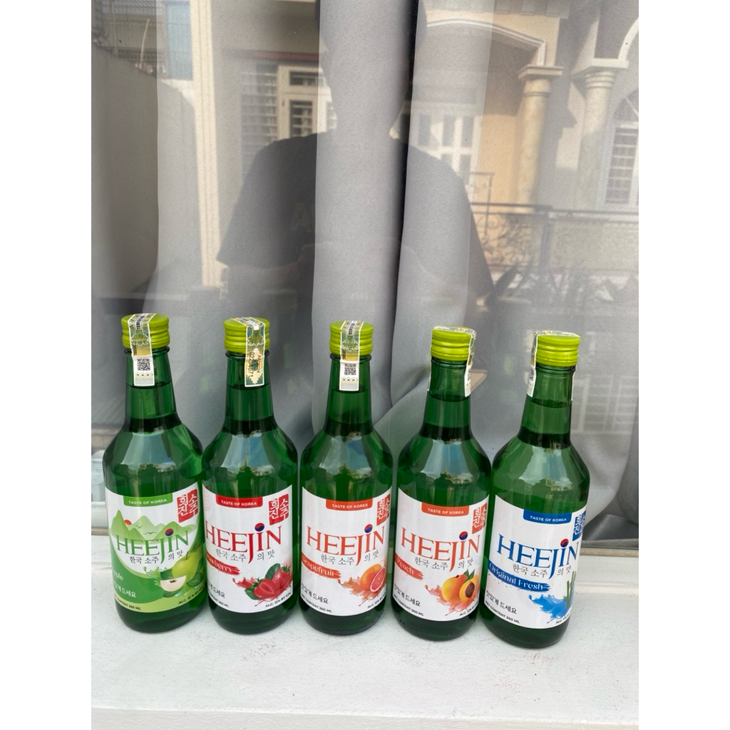 Thùng X 20 Chai Rươu Sô Chu Trái Cây Soju HEEJIN 360ml