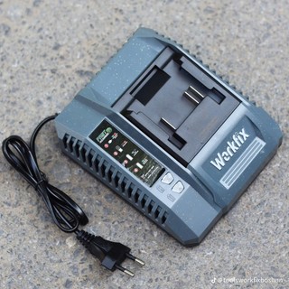 Đế sạc pin nhanh Workfix WF-FC2140F, Sạc nhanh 4A, Chân pin phổ thông, Có quạt làm mát, Có chip bảo vệ dòng điện