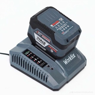 Đế sạc pin nhanh Workfix WF-FC2140F, Sạc nhanh 4A, Chân pin phổ thông, Có quạt làm mát, Có chip bảo vệ dòng điện